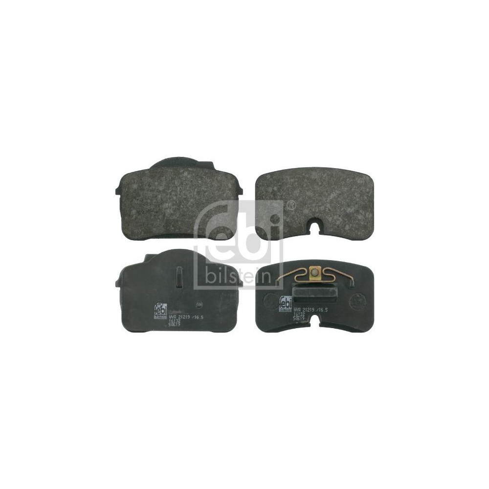 Bremsbelagsatz, Scheibenbremse FEBI BILSTEIN 16132 f&uuml;r AUDI, Vorderachse