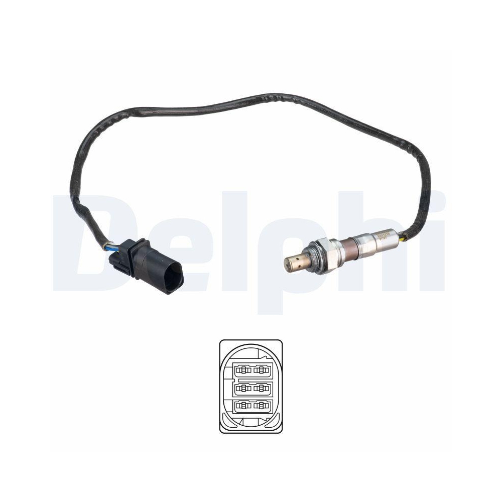 DELPHI ES21219-12B1 Lambdasonde f&uuml;r ALFA ROMEO CHRYSLER FIAT LANCIA JEEP ABARTH