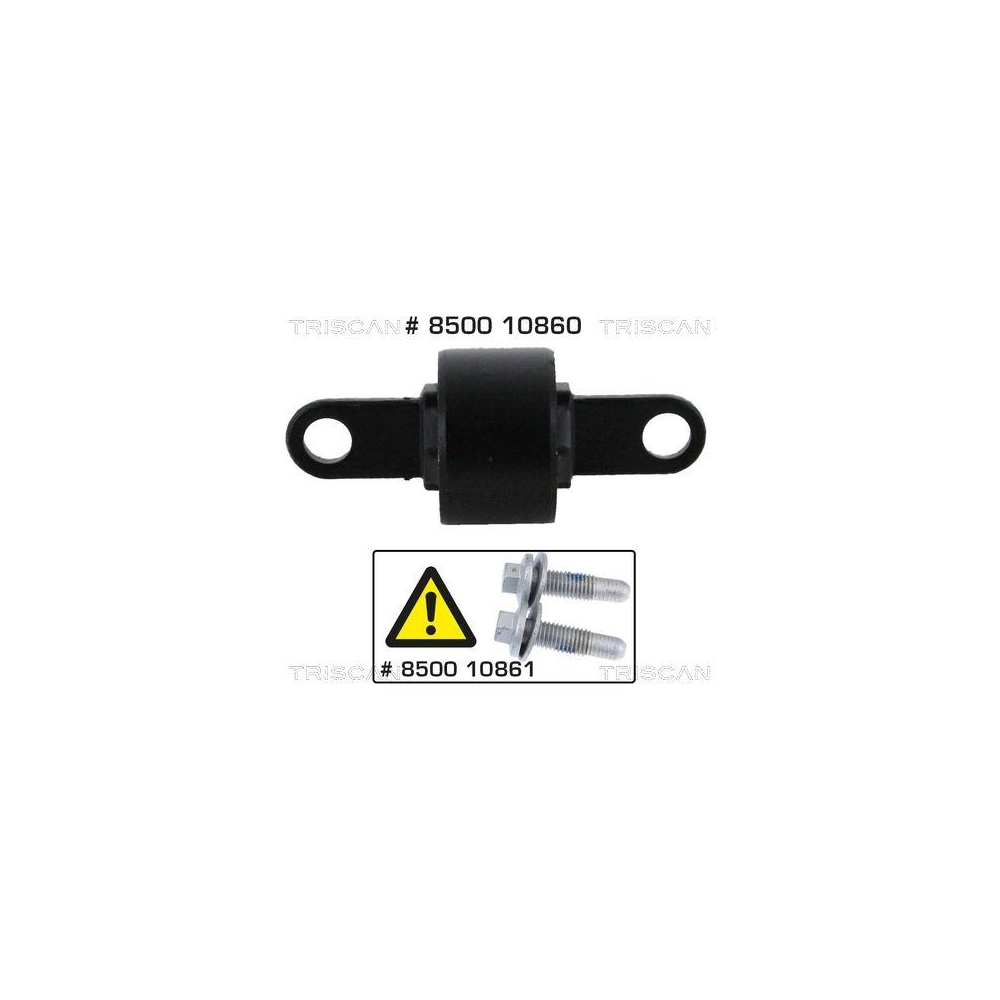Lagerung, Lenker TRISCAN 8500 10860 f&uuml;r FORD VOLVO, Hinterachse, au&szlig;en, unten