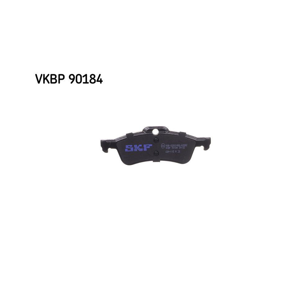 Bremsbelagsatz, Scheibenbremse SKF VKBP 90184 f&uuml;r MINI, Hinterachse