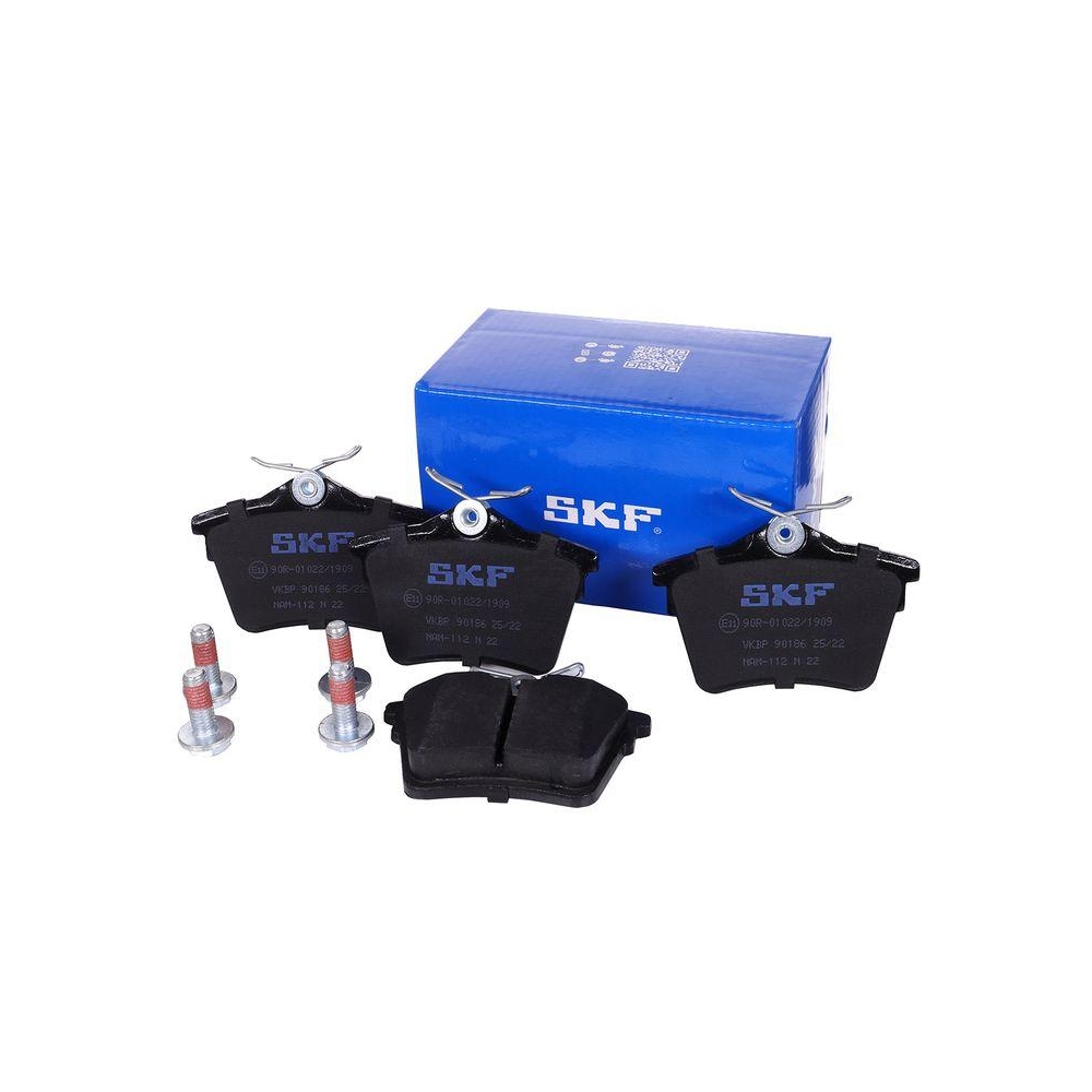 Bremsbelagsatz, Scheibenbremse SKF VKBP 90186 f&uuml;r CITRO&Euml;N PEUGEOT, Hinterachse
