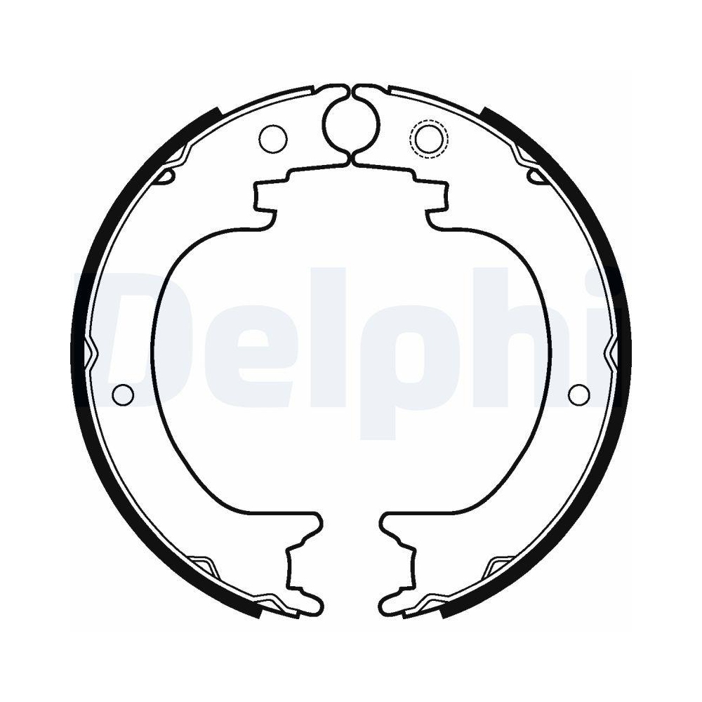 Bremsbackensatz DELPHI LS2121 für SUBARU TOYOTA LEXUS, Hinterachse