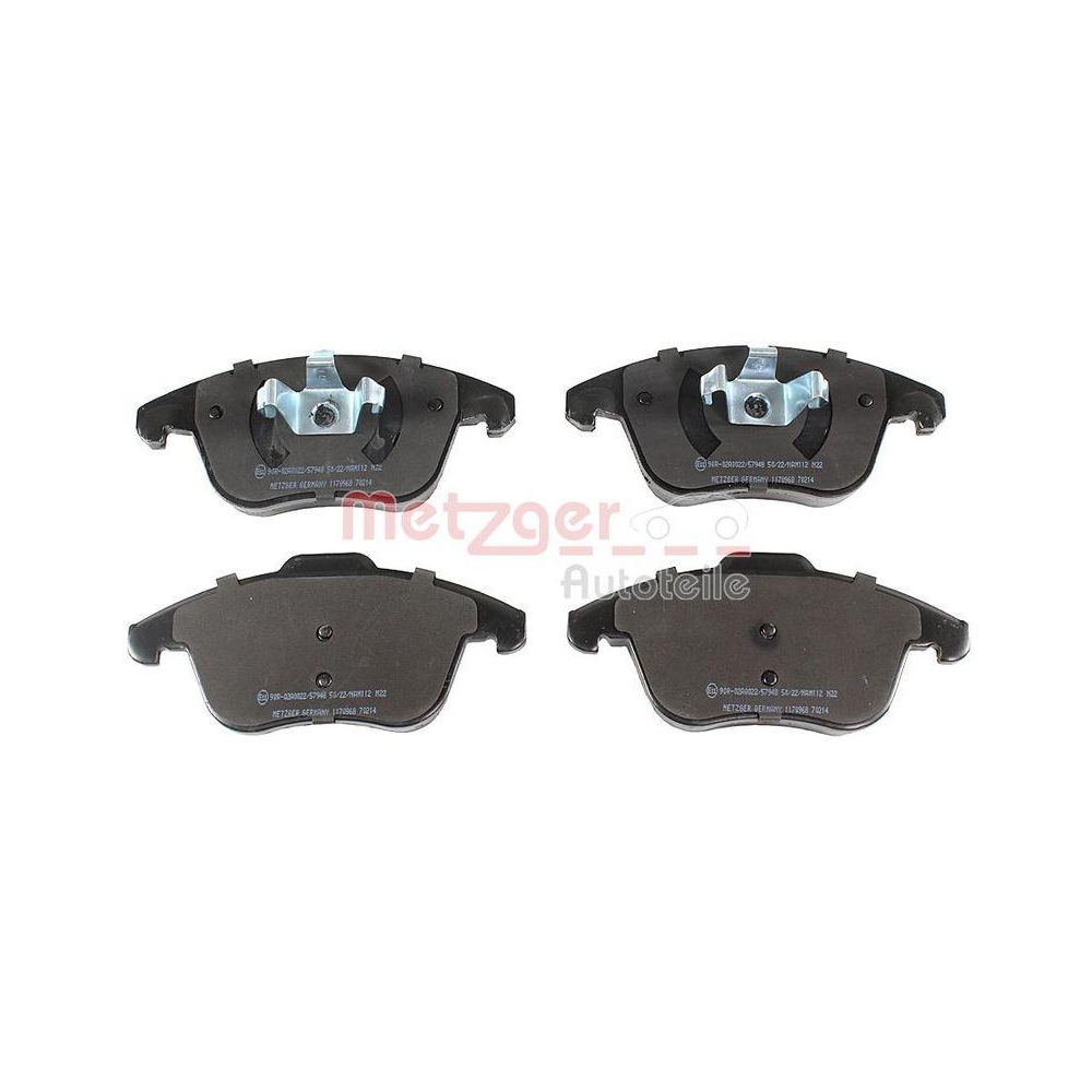 Bremsbelagsatz, Scheibenbremse METZGER 1170968 GREENPARTS f&uuml;r CITRO&Euml;N PEUGEOT DS