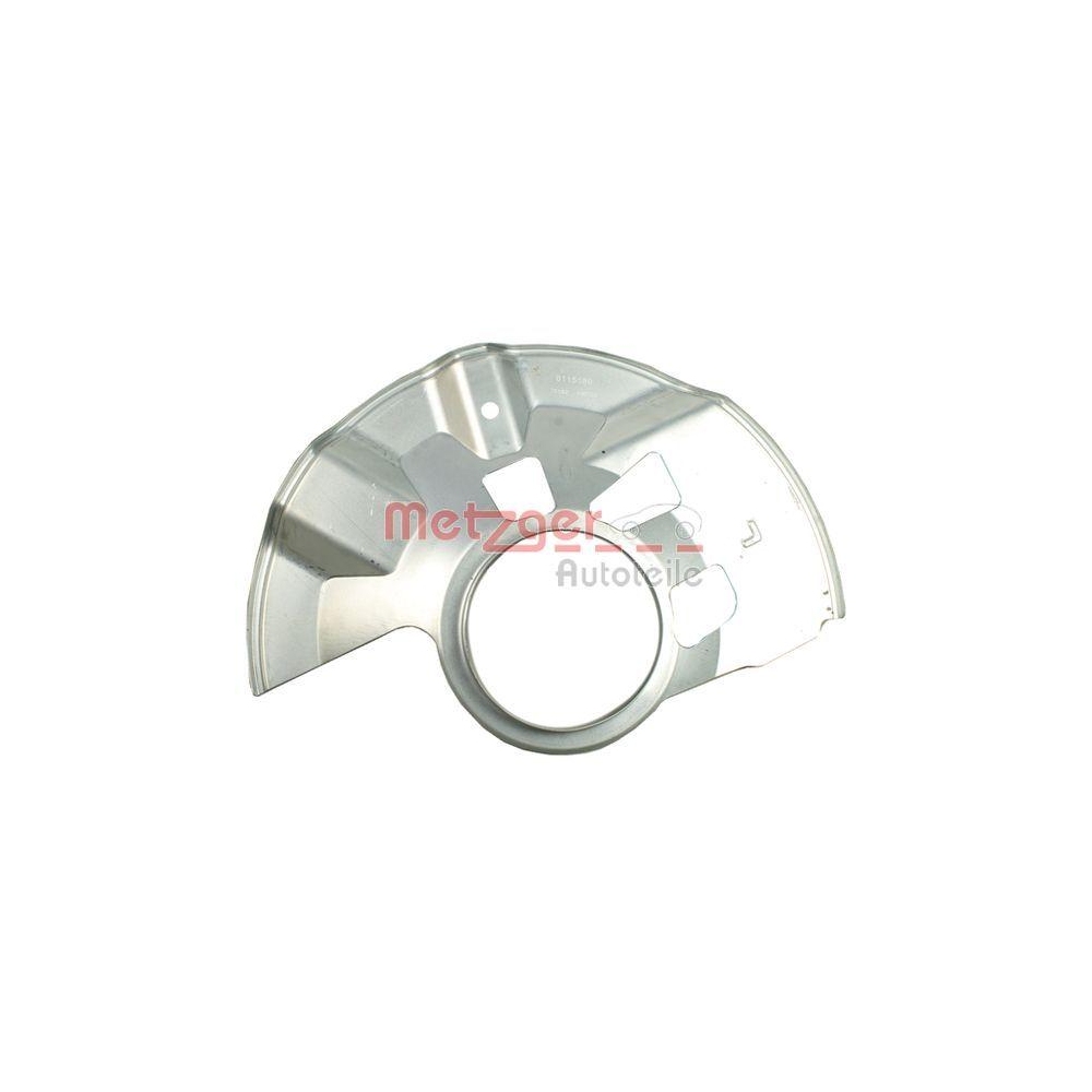 Spritzblech, Bremsscheibe METZGER 6115189 f&uuml;r MAZDA, Vorderachse links