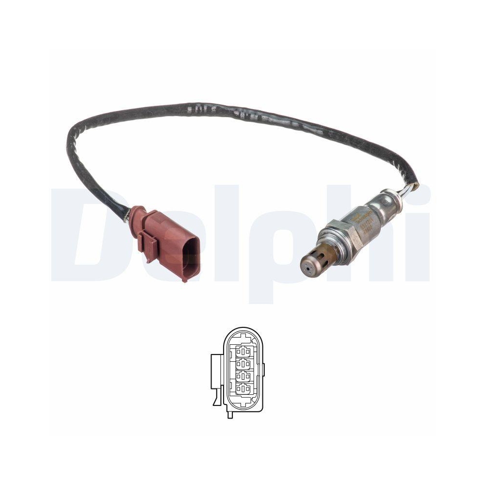 DELPHI ES21224-12B1 Lambdasonde f&uuml;r AUDI SEAT SKODA VW, vor Katalysator