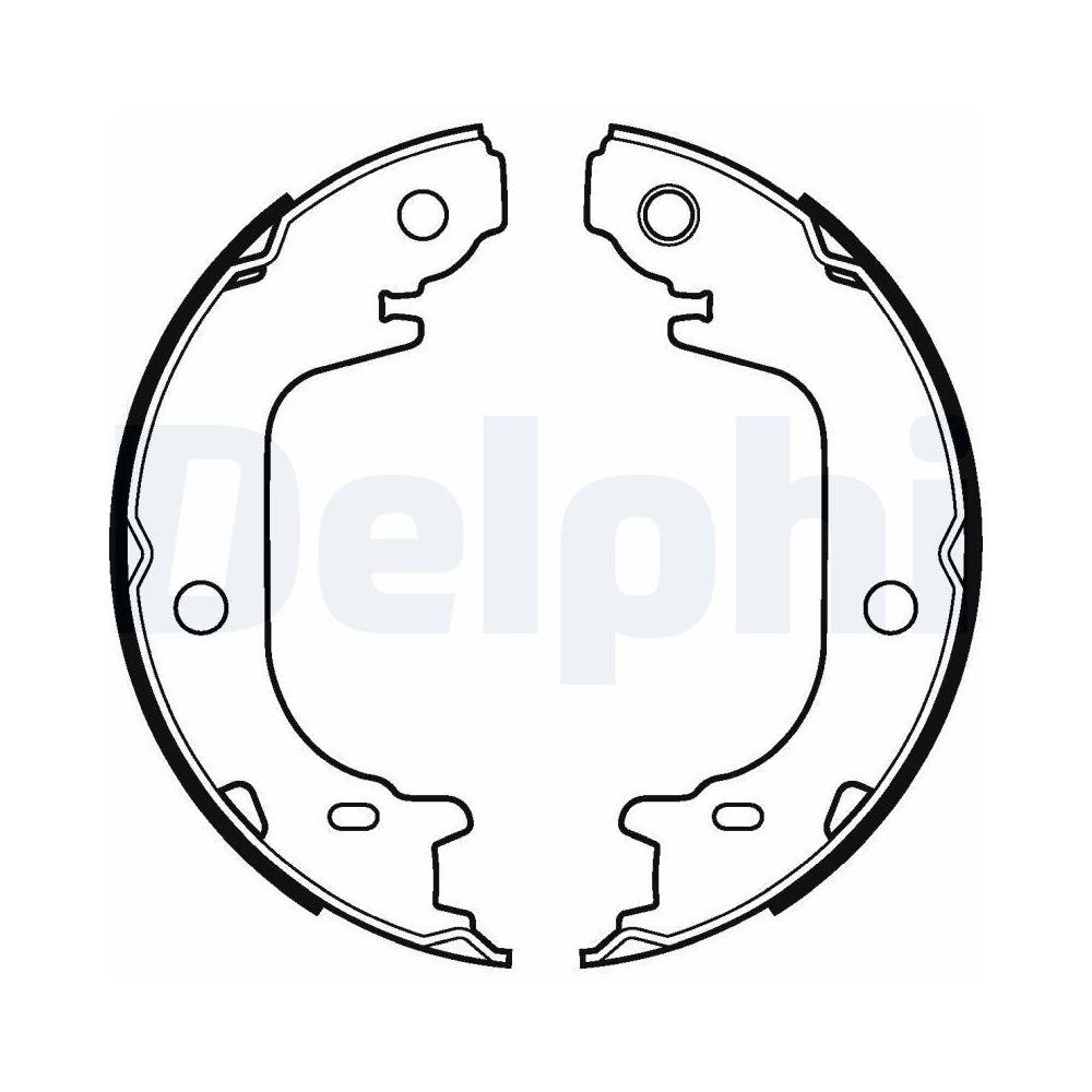 DELPHI LS2122 Bremsbackensatz, Feststellbremse f&uuml;r TOYOTA, Hinterachse