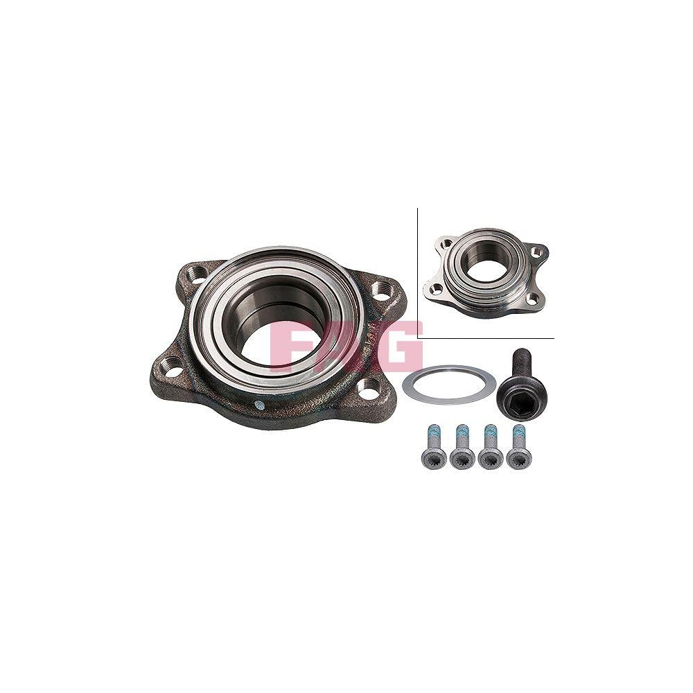 Radlagersatz Schaeffler FAG 713 6104 30 für AUDI SEAT VW, Hinterachse