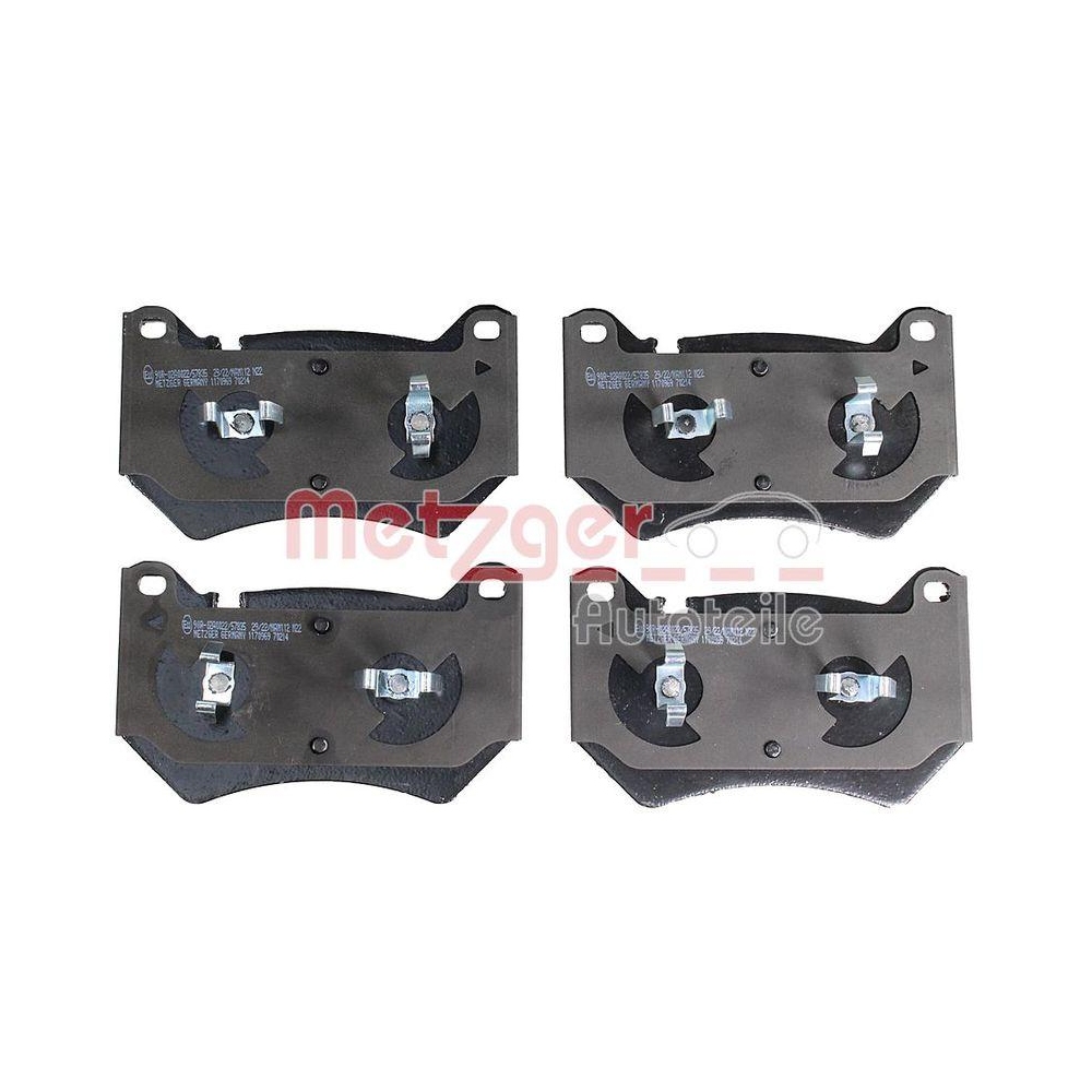 Bremsbelagsatz, Scheibenbremse METZGER 1170969 GREENPARTS f&uuml;r AUDI, Vorderachse