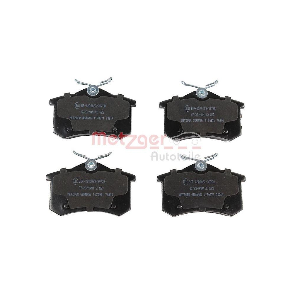 Bremsbelagsatz, Scheibenbremse METZGER 1170971 f&uuml;r OPEL VAUXHALL GENERAL MOTORS