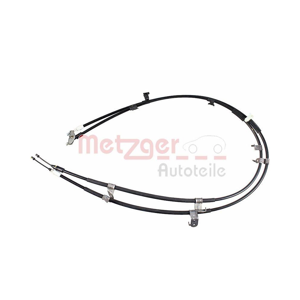 Seilzug, Feststellbremse METZGER 17.9005 f&uuml;r FORD, hinten links, hinten rechts