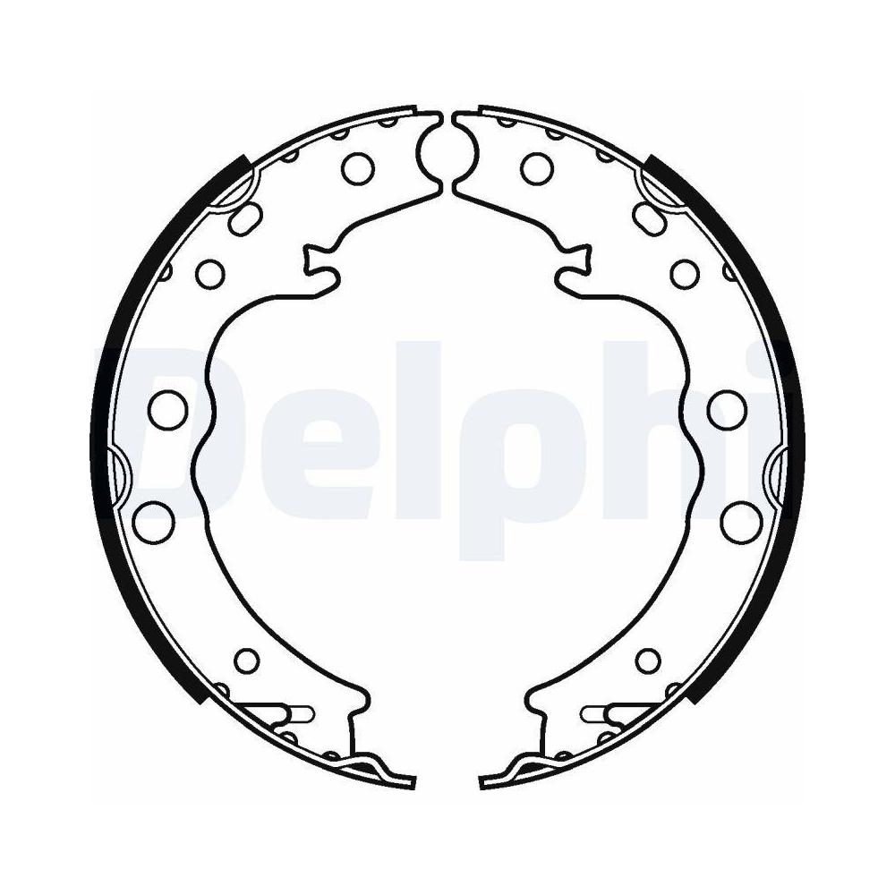 Bremsbackensatz DELPHI LS2125 für SUBARU TOYOTA CHEVROLET