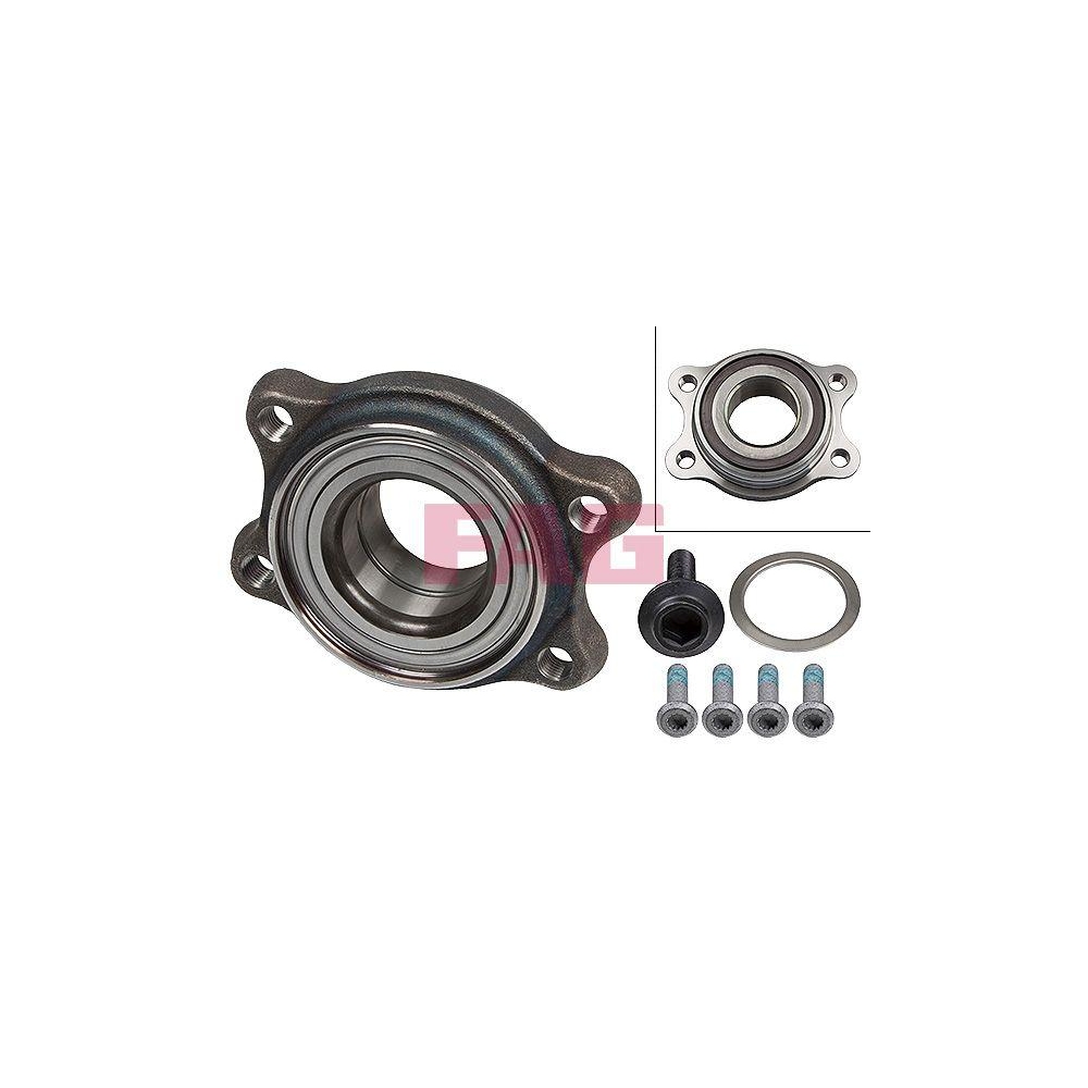 Radlagersatz Schaeffler FAG 713 6104 80 f&uuml;r AUDI VW, Hinterachse, Vorderachse