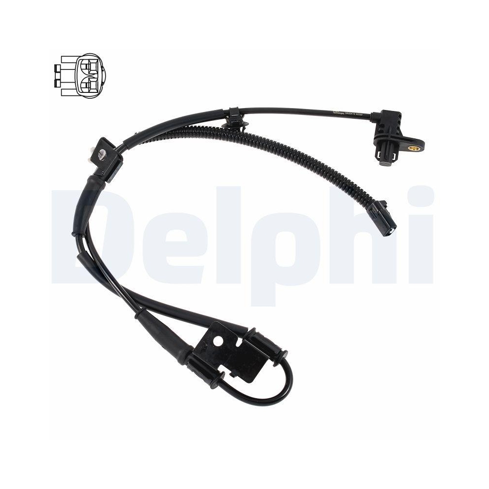 DELPHI SS20415-12B1 Sensor, Raddrehzahl f&uuml;r HYUNDAI, Vorderachse rechts