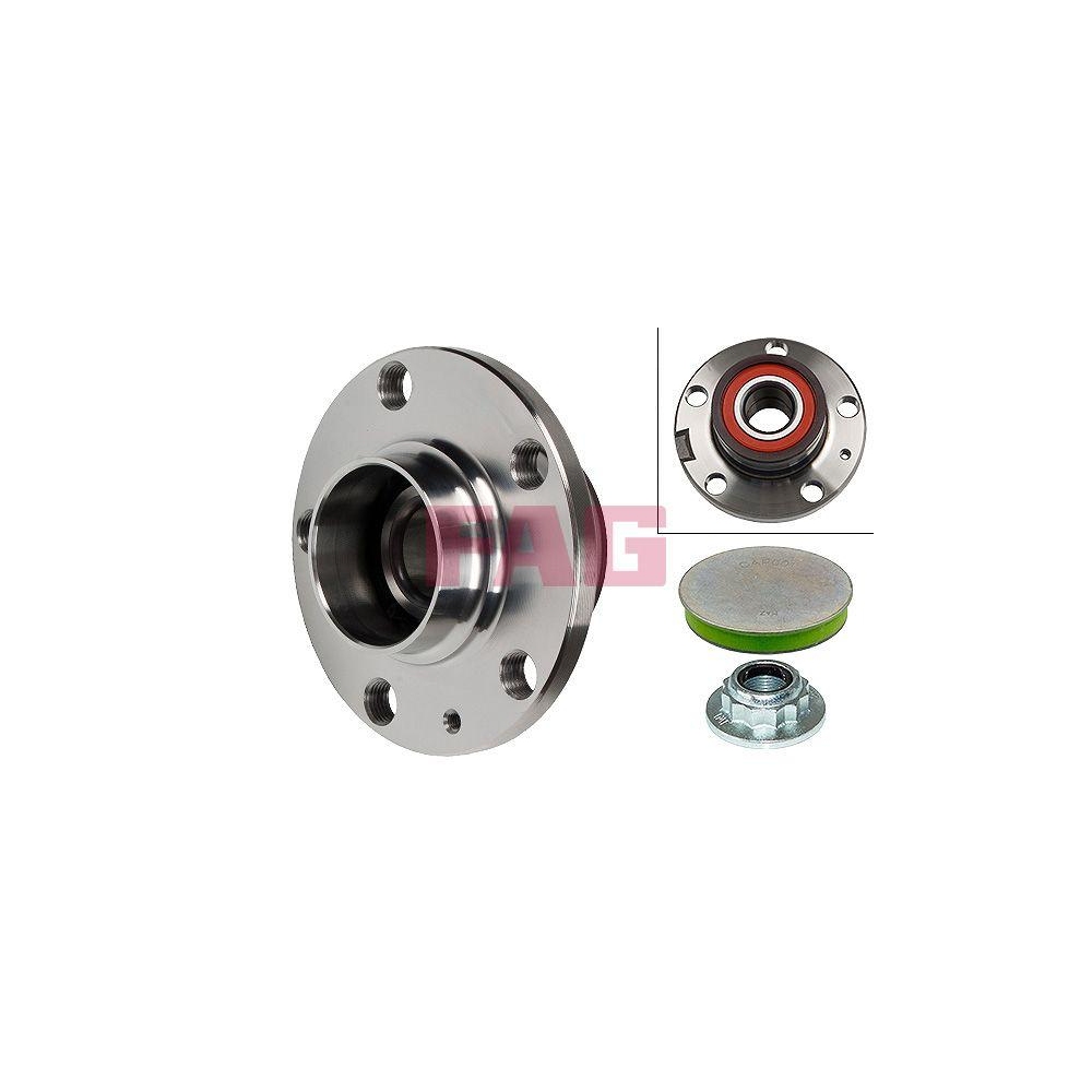 Radlagersatz Schaeffler FAG 713 6104 90 f&uuml;r AUDI SEAT SKODA VW, Hinterachse