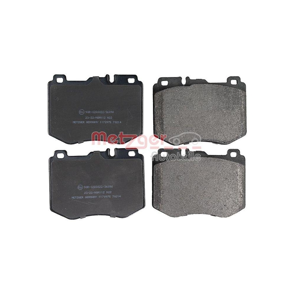 Bremsbelagsatz, Scheibenbremse METZGER 1170975 GREENPARTS f&uuml;r MERCEDES-BENZ