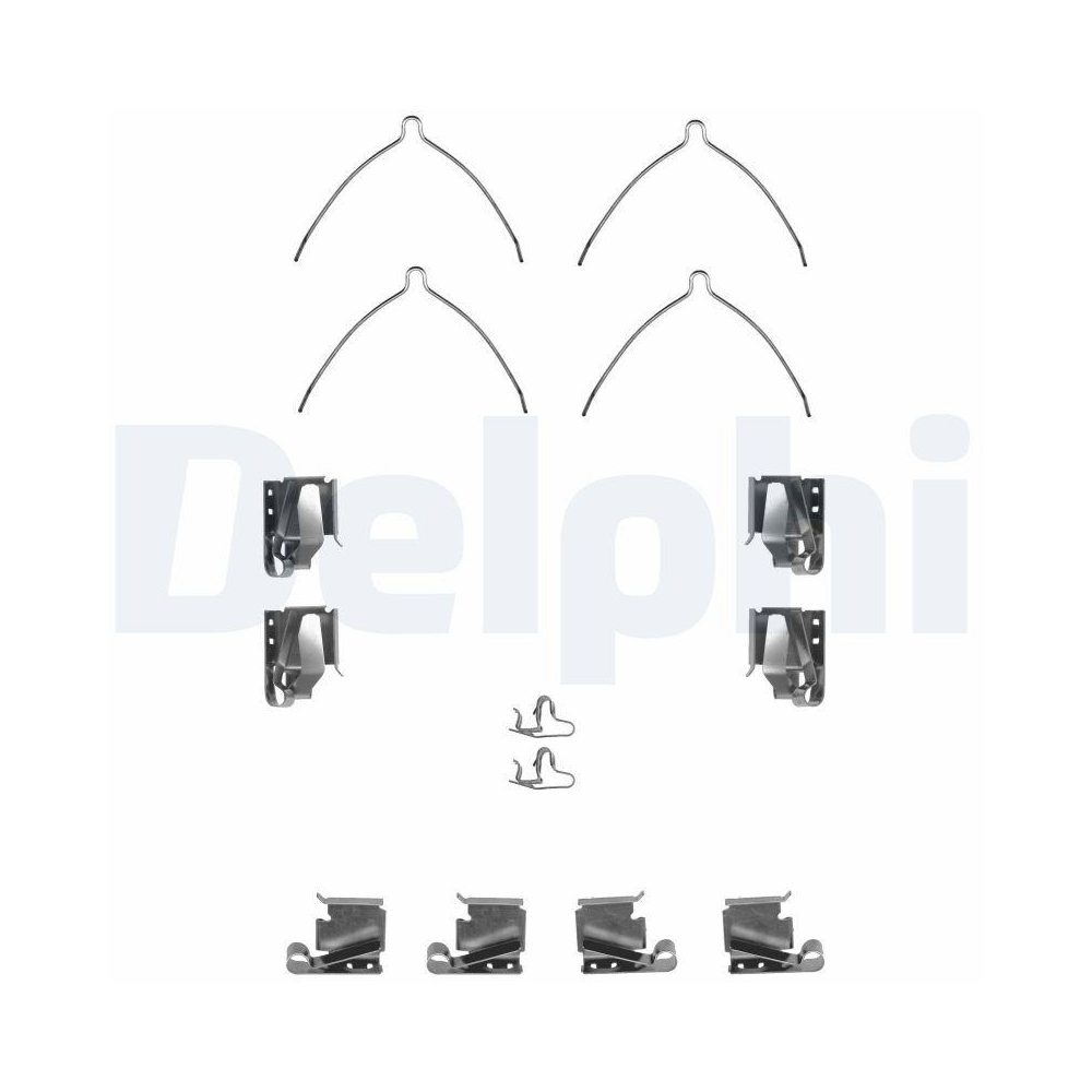 DELPHI LX0265 Zubeh&ouml;rsatz, Scheibenbremsbelag f&uuml;r TOYOTA, Vorderachse