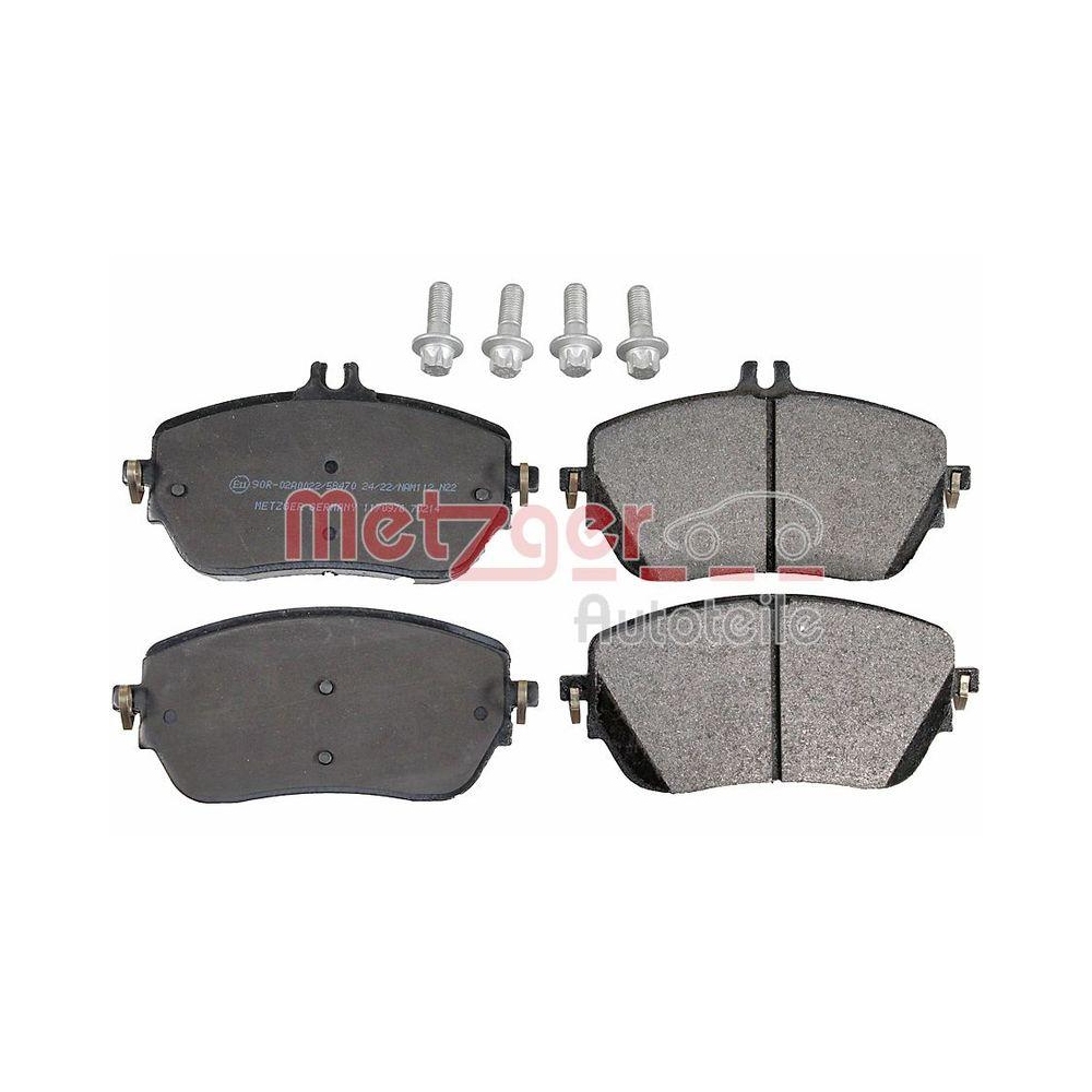 Bremsbelagsatz, Scheibenbremse METZGER 1170976 GREENPARTS f&uuml;r MERCEDES-BENZ