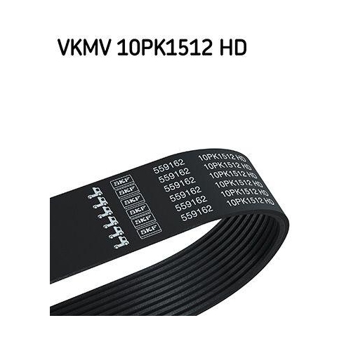 Keilrippenriemen SKF VKMV 10PK1512 HD f&uuml;r RENAULT TRUCKS