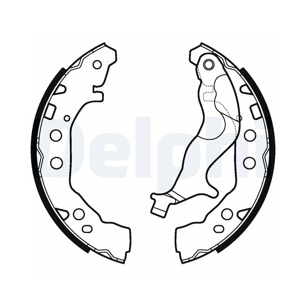 DELPHI LS2128 Bremsbackensatz f&uuml;r SUZUKI TOYOTA, Hinterachse