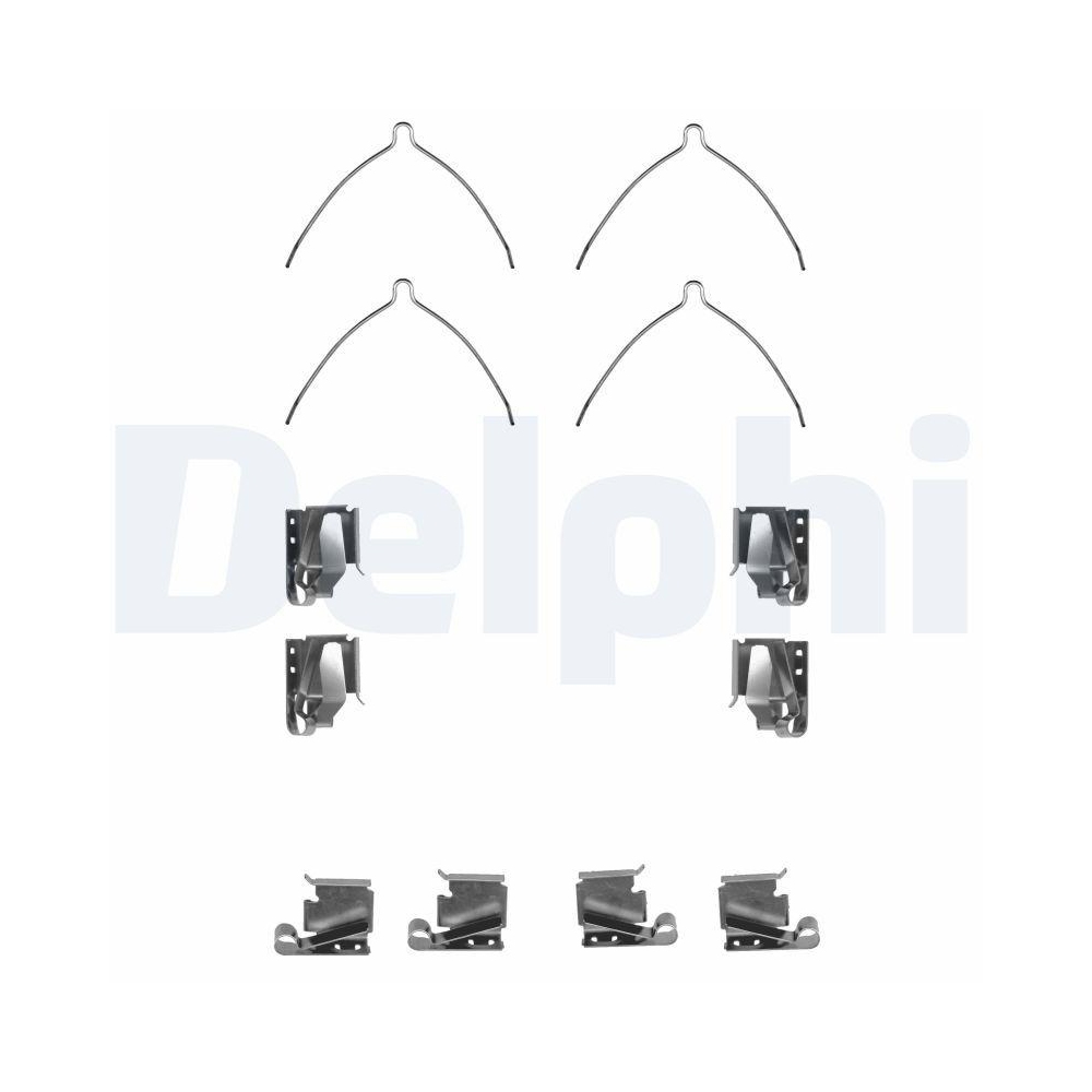 DELPHI LX0266 Zubeh&ouml;rsatz, Scheibenbremsbelag f&uuml;r TOYOTA, Vorderachse