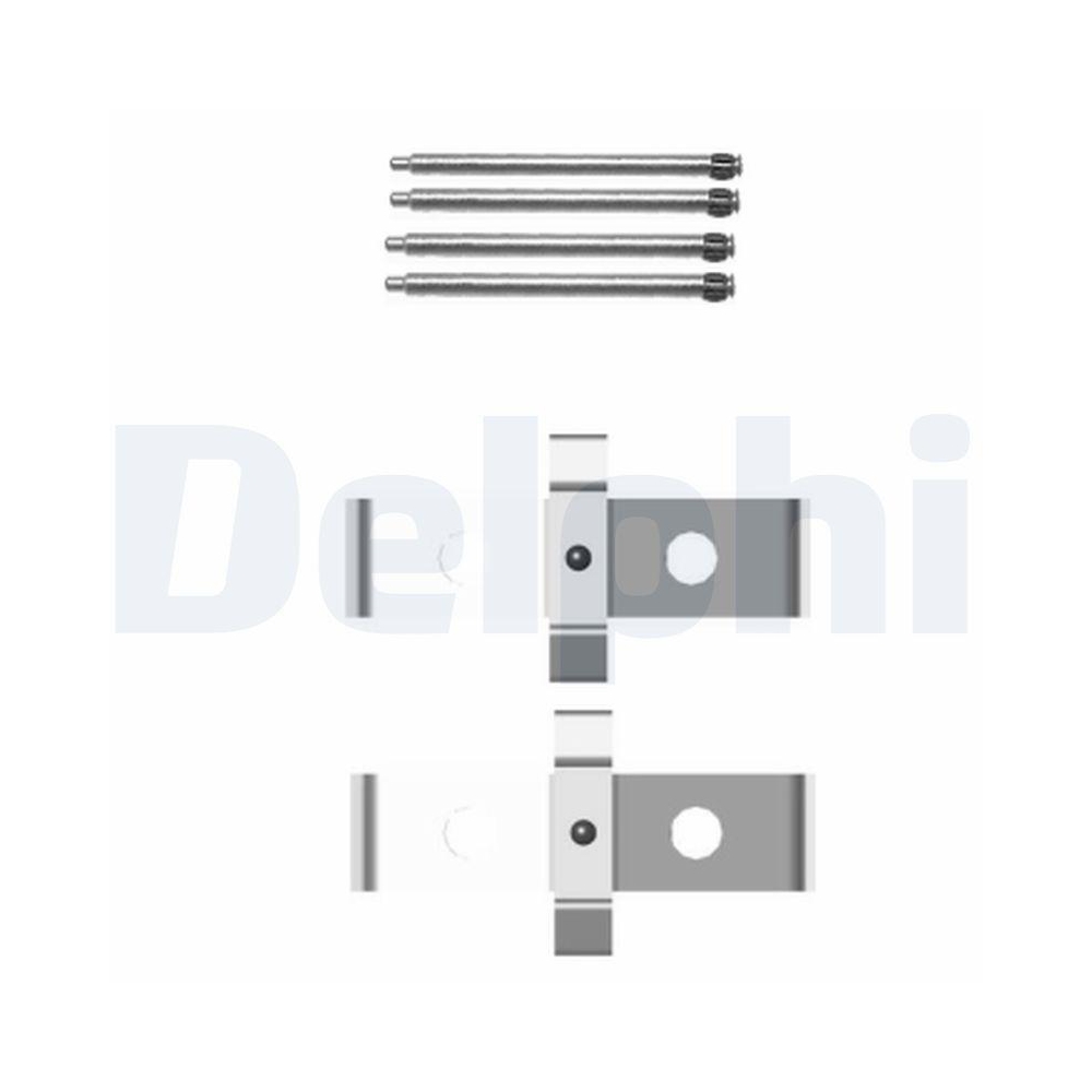 DELPHI LX0408 Zubeh&ouml;rsatz, Scheibenbremsbelag f&uuml;r, Vorderachse