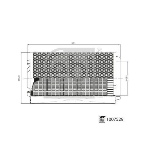 FEBI BILSTEIN 1007529 Luftfilter febi Plus f&uuml;r SINOTRUK (CNHTC)