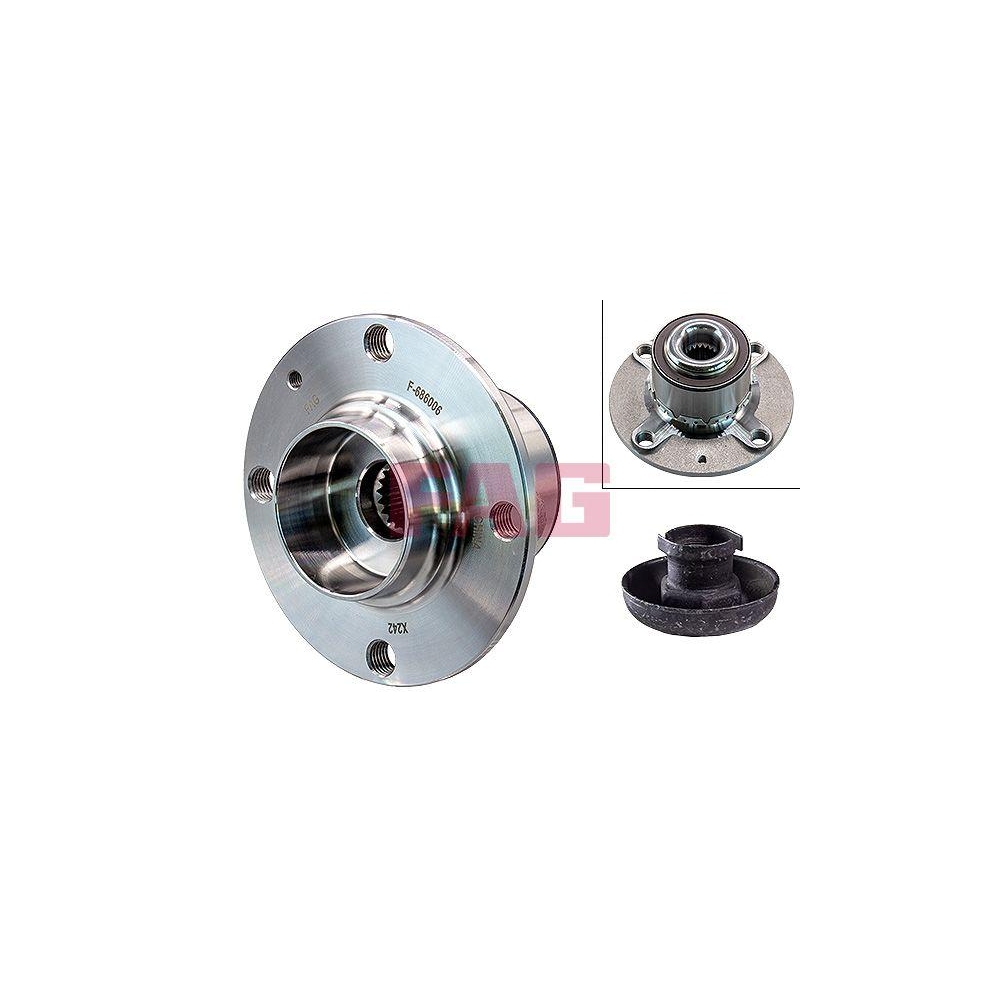 Radlagersatz Schaeffler FAG 713 6105 30 für AUDI VW, Vorderachse