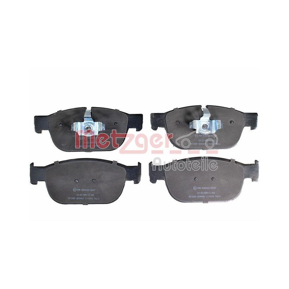 Bremsbelagsatz, Scheibenbremse METZGER 1170978 GREENPARTS f&uuml;r VOLVO, Vorderachse