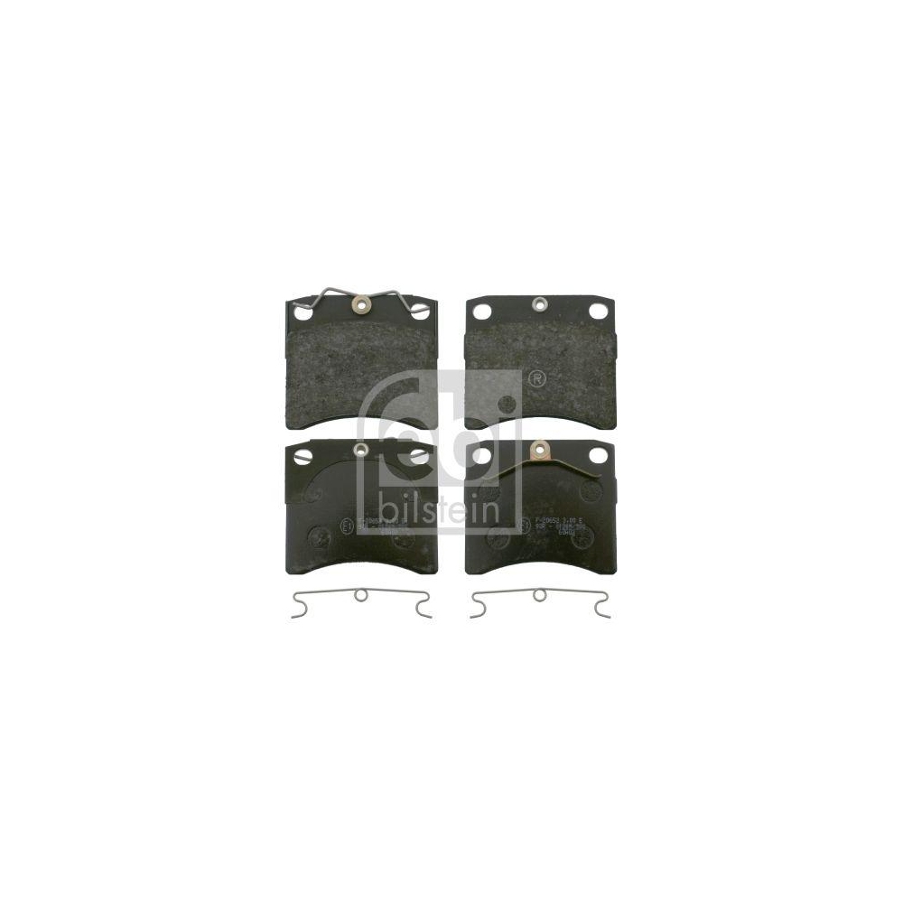 FEBI BILSTEIN Bremsbelagsatz, Scheibenbremse 16200 f&uuml;r VW, Vorderachse