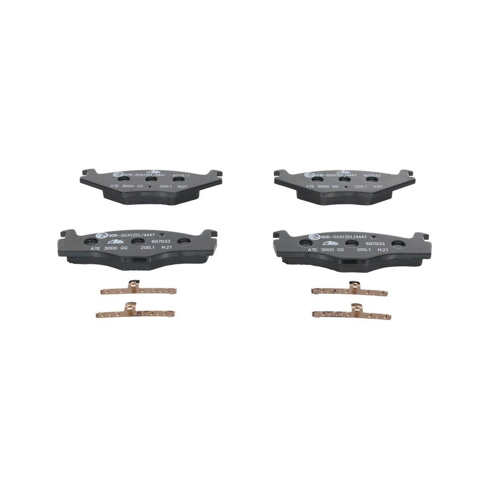 Bremsbelagsatz, Scheibenbremse ATE 13.0460-7033.2 f&uuml;r SEAT VAG, Vorderachse