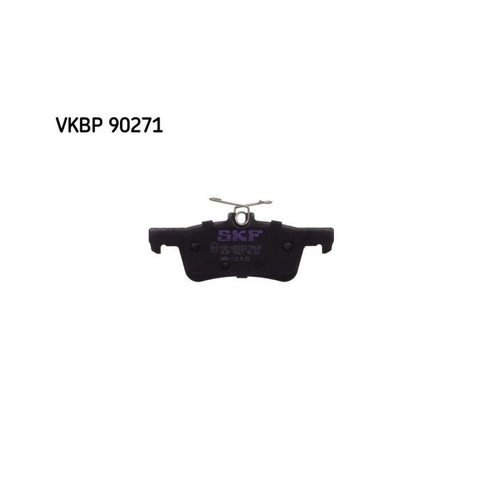 Bremsbelagsatz, Scheibenbremse SKF VKBP 90271 für PEUGEOT, Hinterachse