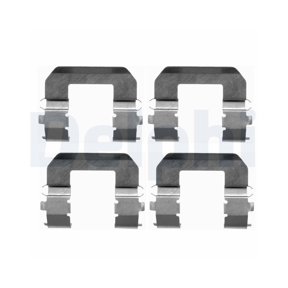 DELPHI LX0413 Zubeh&ouml;rsatz, Scheibenbremsbelag f&uuml;r, Vorderachse