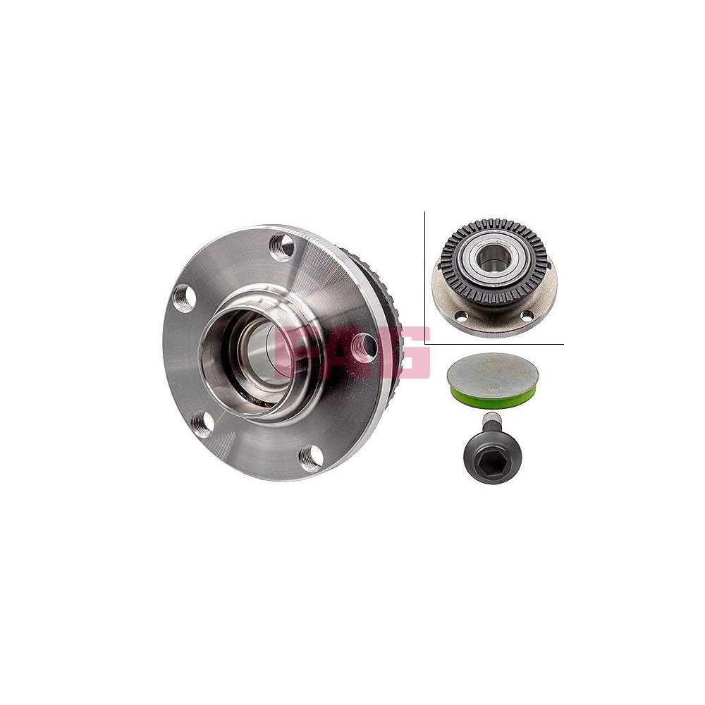 Radlagersatz Schaeffler FAG 713 6107 00 f&uuml;r AUDI SEAT AUDI (FAW), Hinterachse