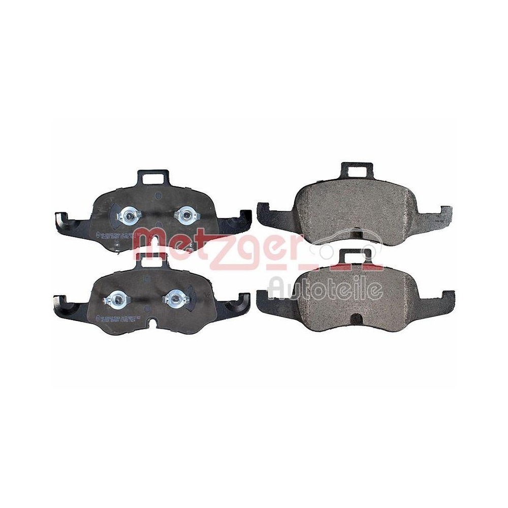 Bremsbelagsatz, Scheibenbremse METZGER 1170982 f&uuml;r AUDI, Vorderachse