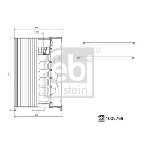 FEBI BILSTEIN 1005769 Kraftstofffilter f&uuml;r VOLVO