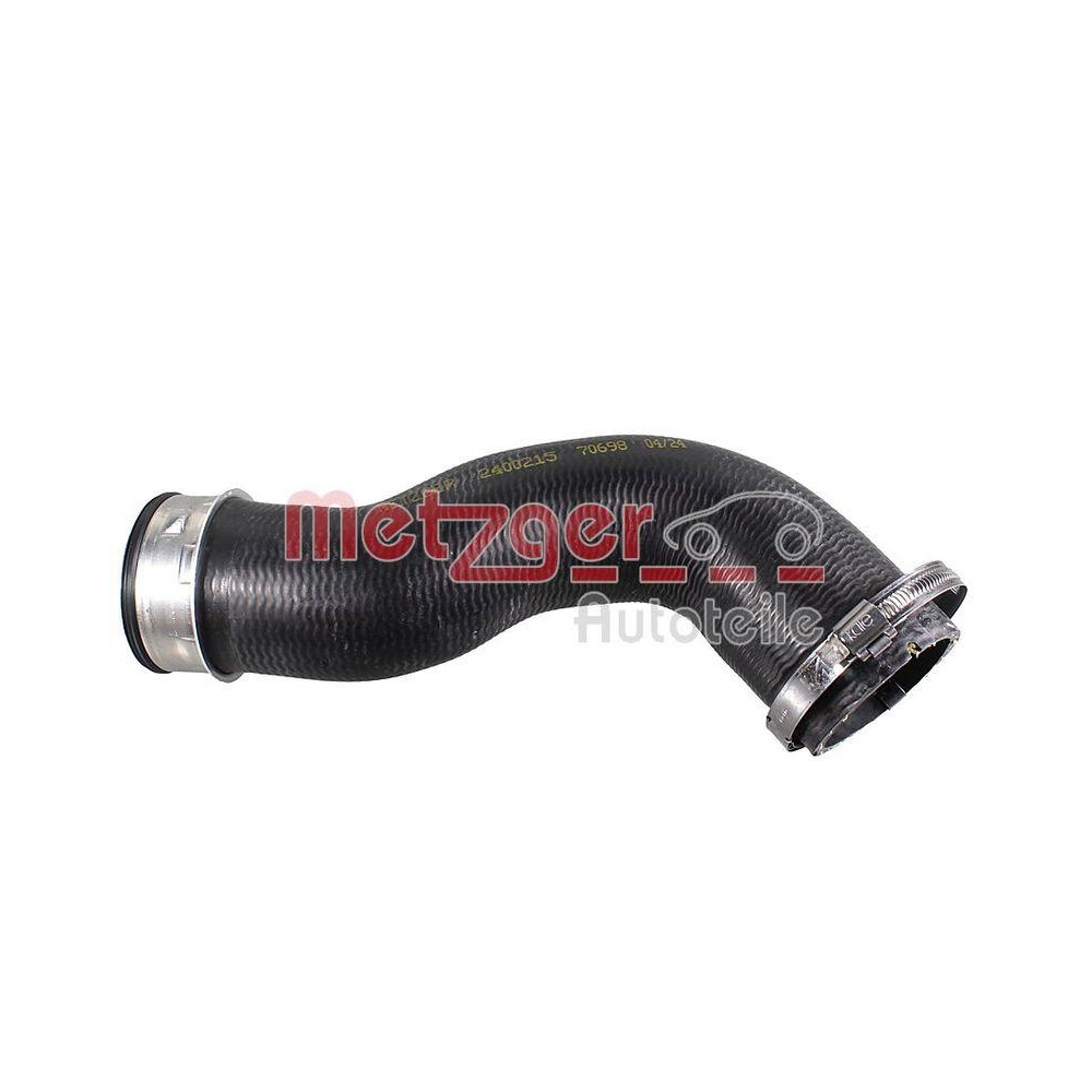 Ladeluftschlauch METZGER 2400215 f&uuml;r VW, Ladeluftk&uuml;hler, rechts