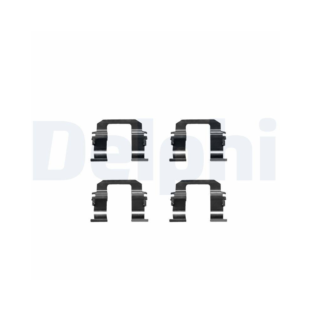 DELPHI LX0284 Zubeh&ouml;rsatz, Scheibenbremsbelag f&uuml;r, Hinterachse