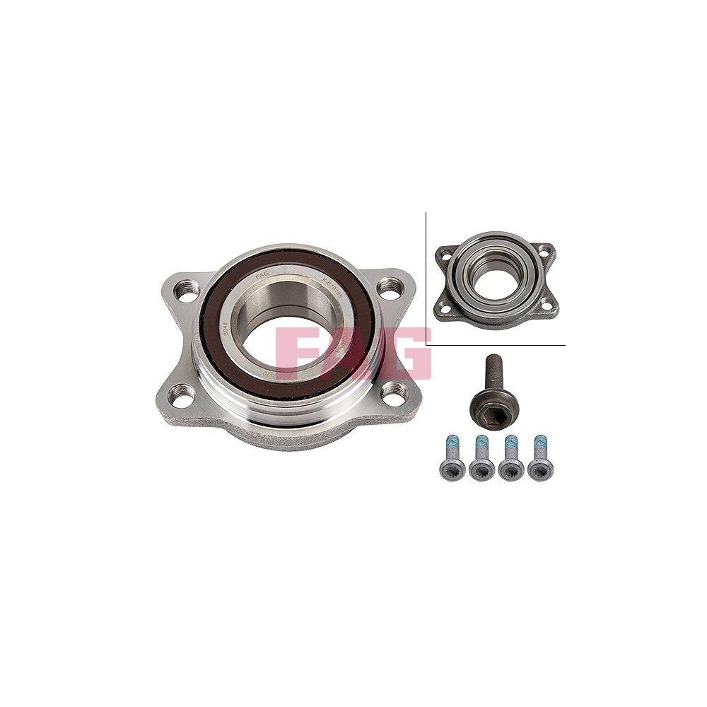 Radlagersatz Schaeffler FAG 713 6107 80 f&uuml;r AUDI VW, Vorderachse