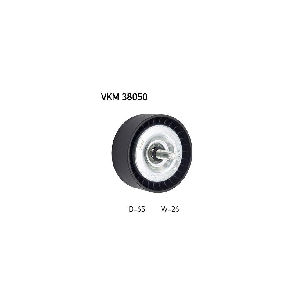 Umlenk-/F&uuml;hrungsrolle, Keilrippenriemen SKF VKM 38050 f&uuml;r MERCEDES-BENZ, mitte