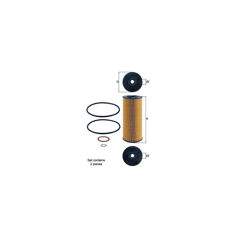 Ölfilter KNECHT OX 137D1/S für MERCEDES-BENZ RENAULT TRUCKS