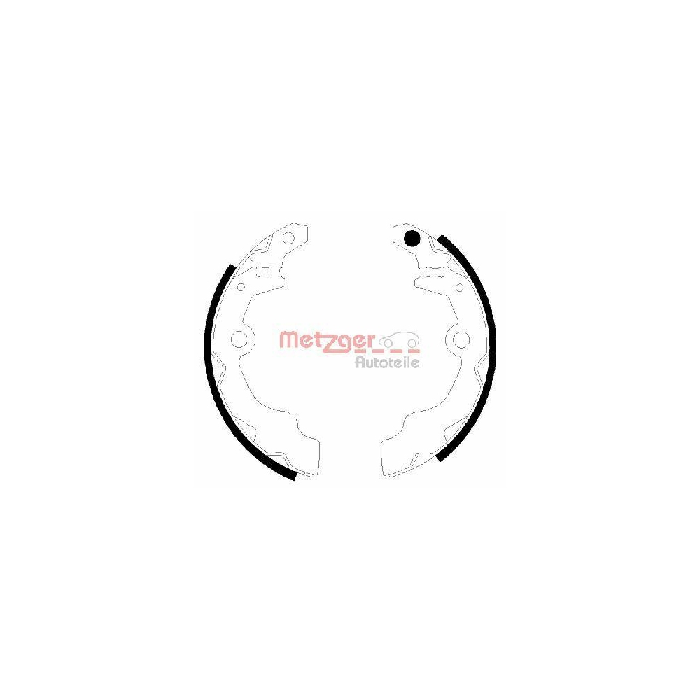 Bremsbackensatz METZGER MG 943 f&uuml;r SUZUKI, Hinterachse