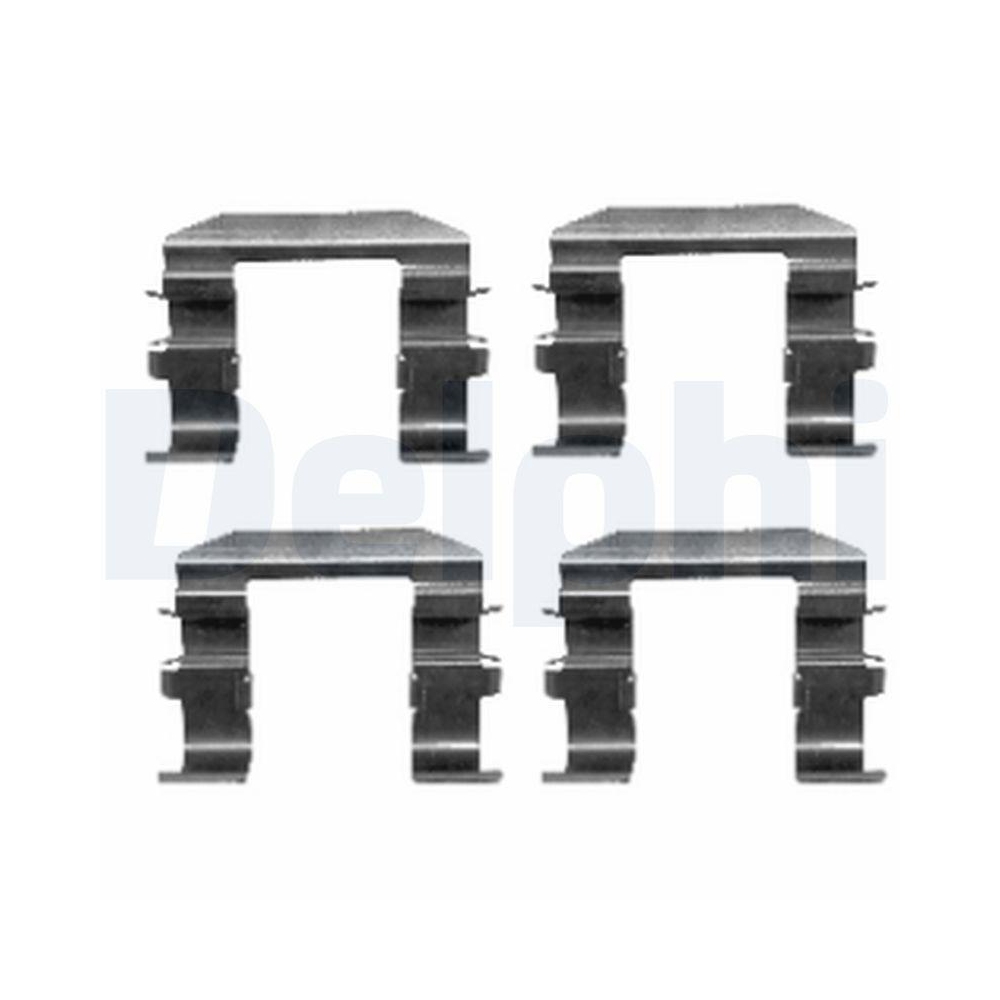 DELPHI LX0417 Zubeh&ouml;rsatz, Scheibenbremsbelag f&uuml;r, Hinterachse, Vorderachse