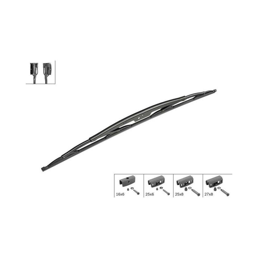 Wischblatt BOSCH 3 397 011 425 Twin für AUWÄRTER DAF IVECO KÄSSBOHRER MAN VOLVO