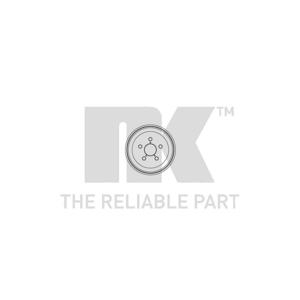Bremstrommel NK 254507 f&uuml;r TOYOTA, Hinterachse