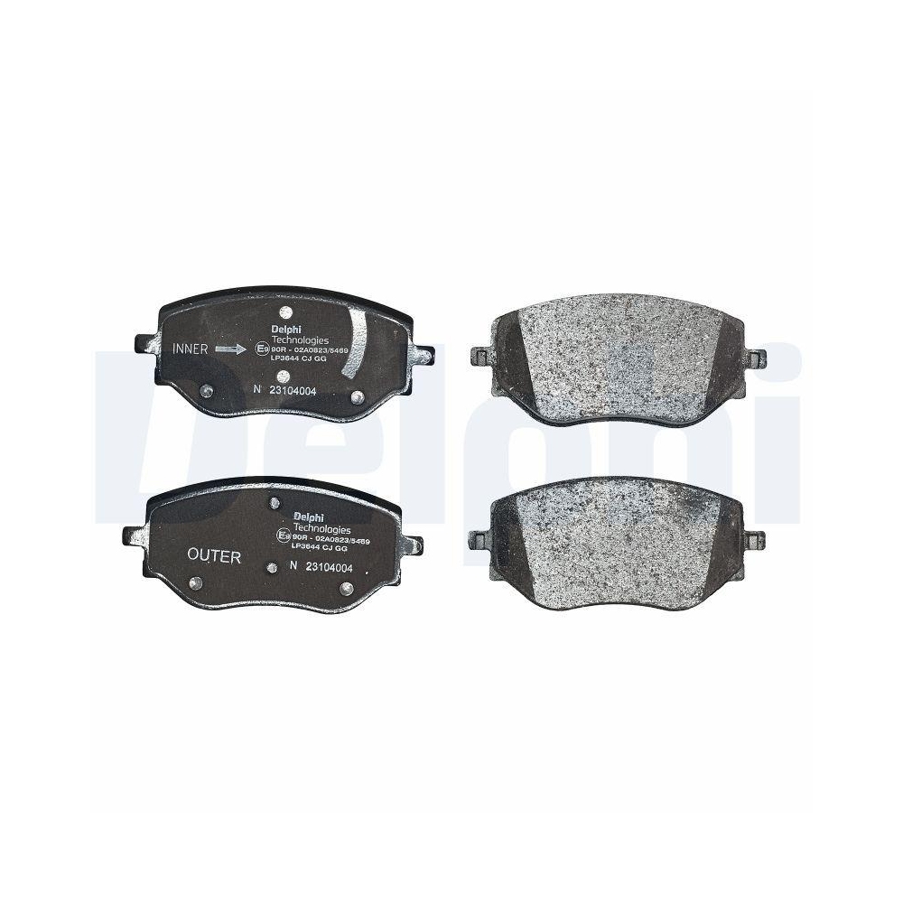 DELPHI LP3644 Bremsbelagsatz, Scheibenbremse f&uuml;r MITSUBISHI NISSAN RENAULT DACIA