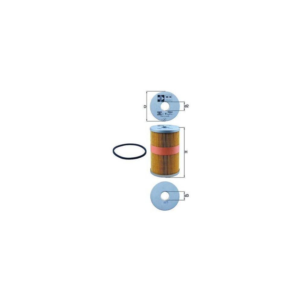 Ölfilter KNECHT OX 18D für AUDI CHRYSLER FIAT FORD GMC HANOMAG HENSCHEL LEYLAND