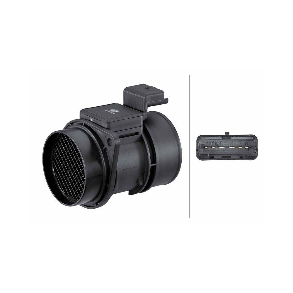 HELLA Luftmassenmesser 8ET 009 142-001 f&uuml;r NISSAN OPEL RENAULT VAUXHALL HITACHI