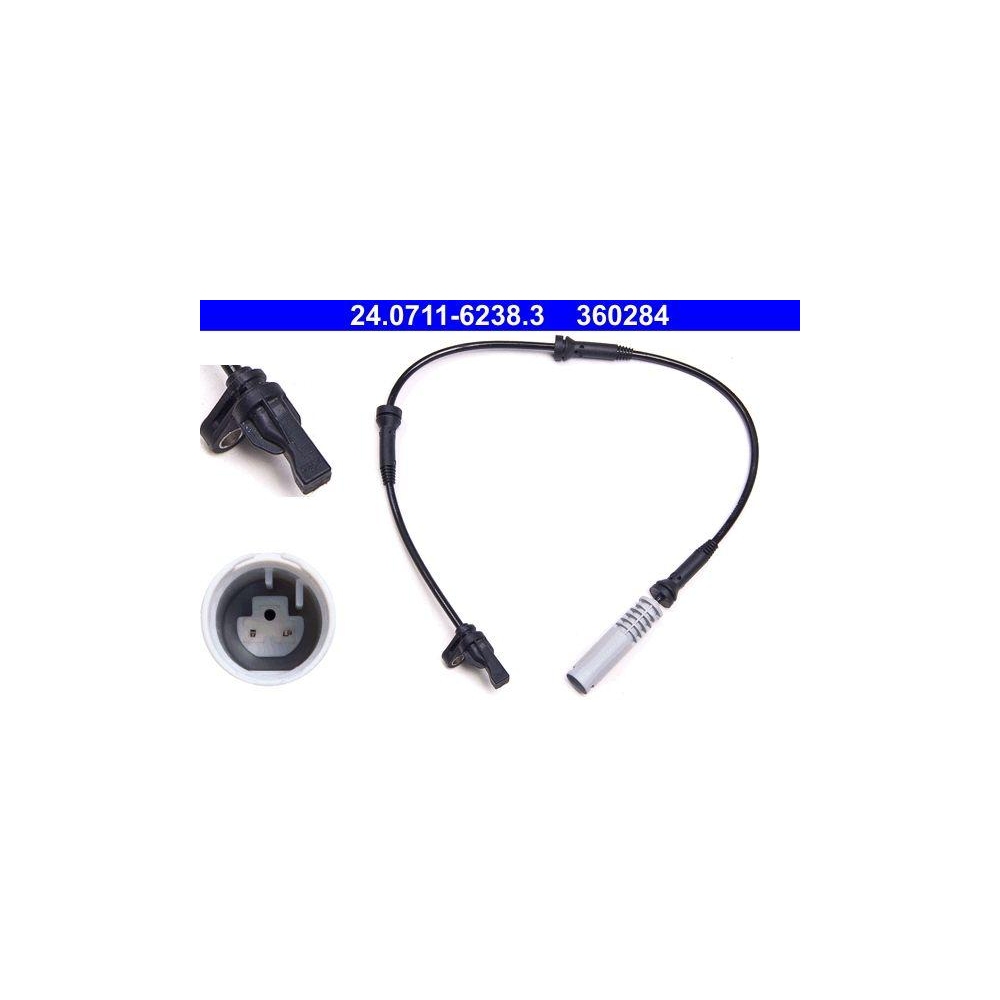 Sensor, Raddrehzahl ATE 24.0711-6238.3 f&uuml;r BMW, Vorderachse