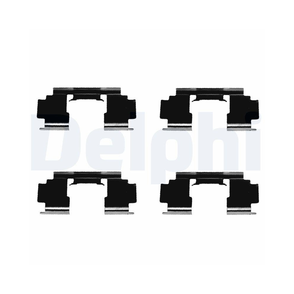 DELPHI LX0301 Zubehörsatz, Scheibenbremsbelag für, Vorderachse