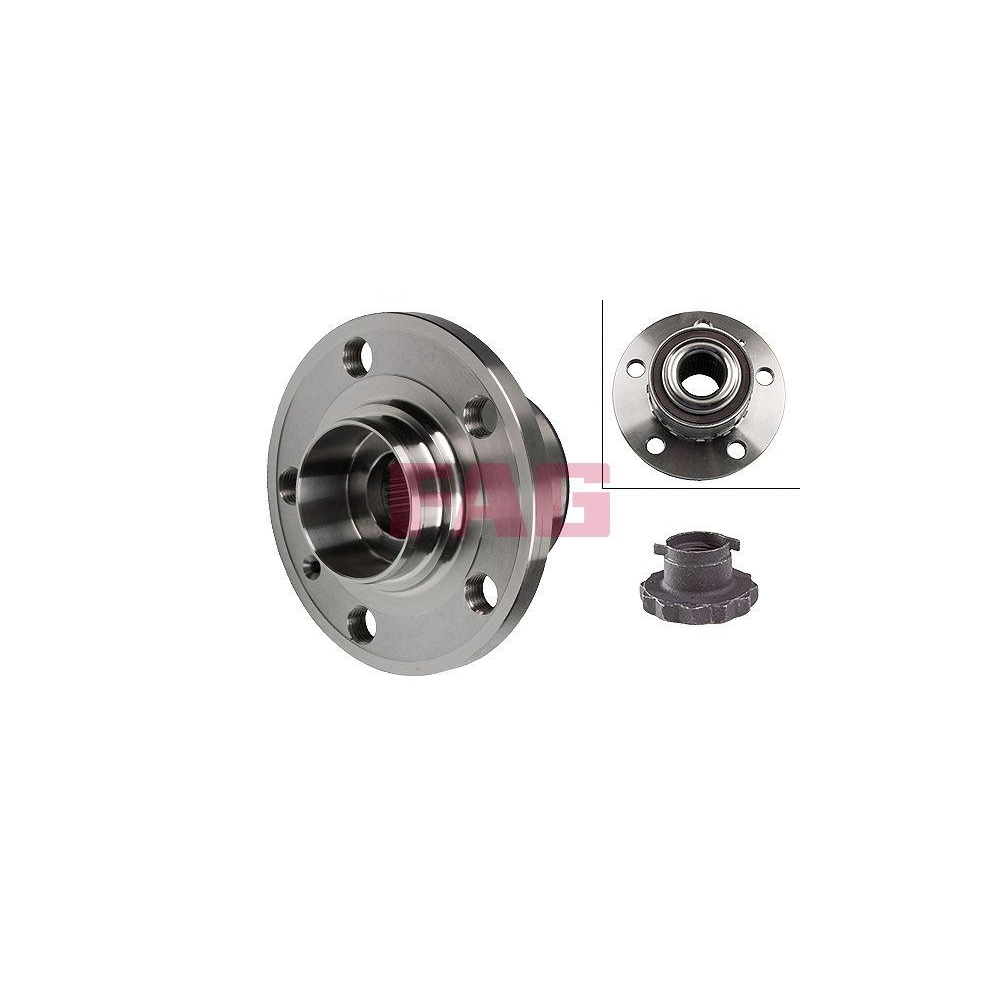Radlagersatz Schaeffler FAG 713 6108 60 f&uuml;r SEAT VW, Vorderachse